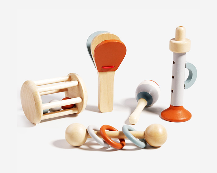 Wooden music alinstrument toy 5-piece set