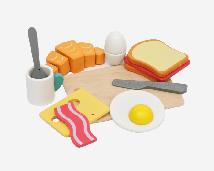 Wooden breakfast set